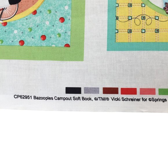 Bambooples Campout Soft Book Fabric Panel Vicki Schreiner 44x34" - Picture 8 of 11